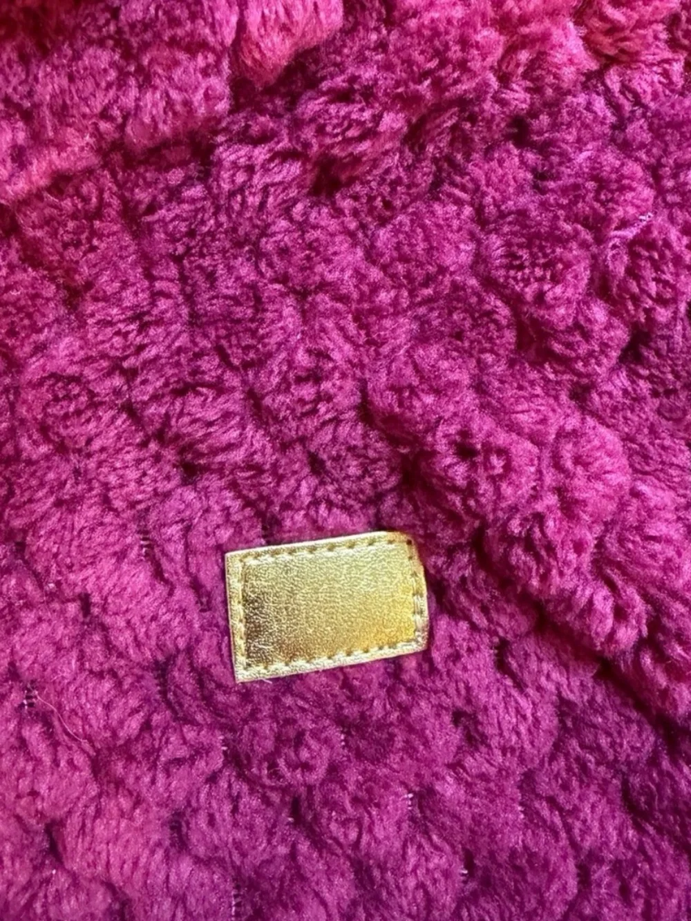 Juicy Couture Plush Half-Zip Pullover - Berry Pink